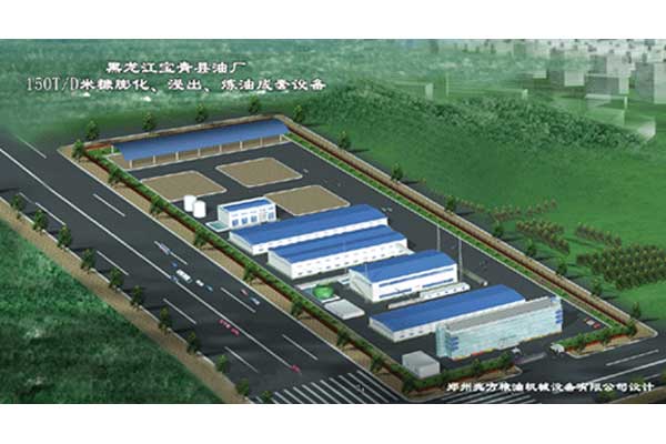 黑龍江寶清縣150T-D米糠加工生產(chǎn)線